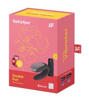 Satisfyer - Vibrator for couples Double Fun - Black