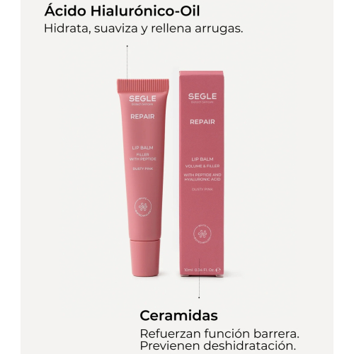 SEGLE - Lip balm with peptides Repair - Dusty Pink
