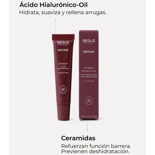 SEGLE - Lip balm with peptides Repair - Mulled Wine