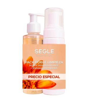 SEGLE - Double cleansing pack makeup remover oil + cleansing foam