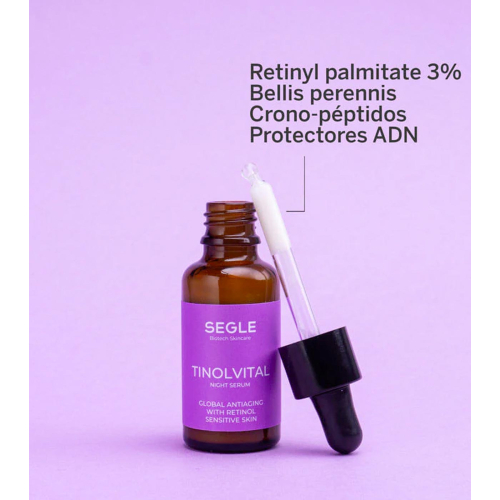 SEGLE - Anti-aging night facial serum Tinolvital - Sensitive skin