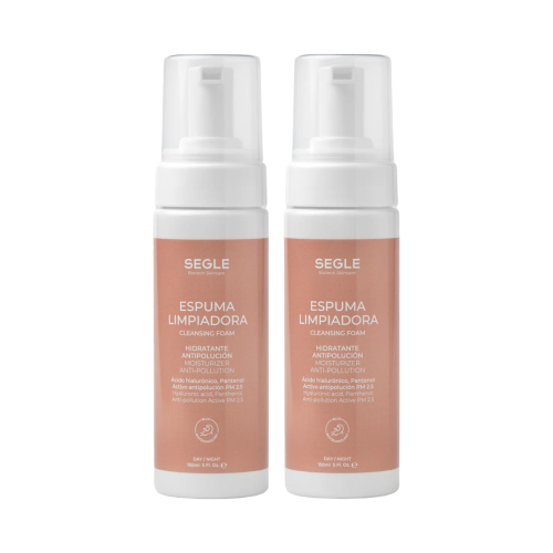 SEGLE - Set of 2 moisturizing anti-pollution cleansing foams