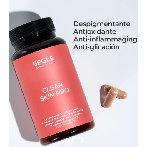 SEGLE - Set of 3 food supplements Clear Skin Pro - 3x60 capsules