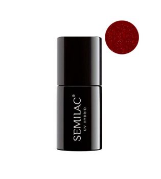 Semilac - Semi-permanent nail polish - 343: Pretty Red Glitter