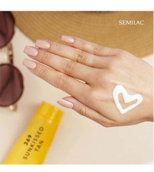 Semilac - Semi-permanent nail polish - 369: Sunkissed Tan