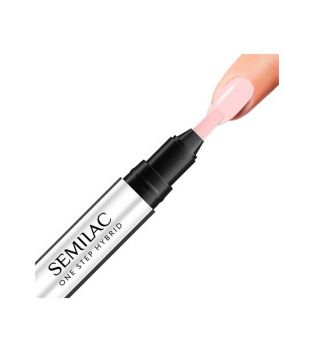 Semilac - Semi-permanent nail polish on stick Marker One Step Hybrid - S610: Barely Pink