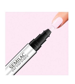 Semilac - Semi-permanent nail polish on stick Marker One Step Hybrid - S610: Barely Pink