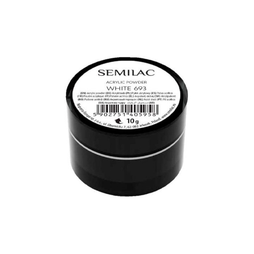 Semilac - Acrylic powder - White 693