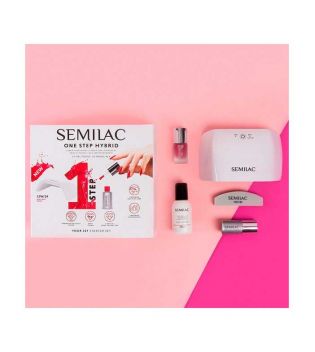 Semilac - Semi-permanent manicure set One Step Hybrid
