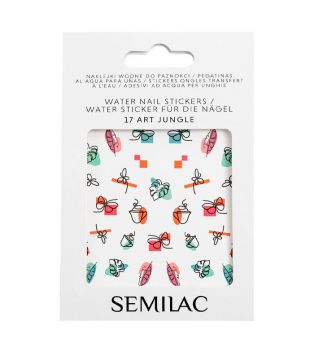 Semilac - Water-based nail stickers - 17: Art Jungle