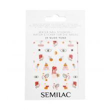 Semilac - Water-based nail stickers - 19: Nude Tone