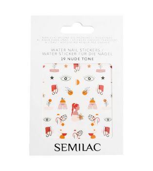 Semilac - Water-based nail stickers - 19: Nude Tone
