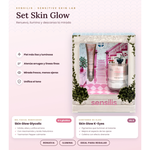 Sensilis - *Xmass* - Skin Glow facial gel set + Dark circle treatment
