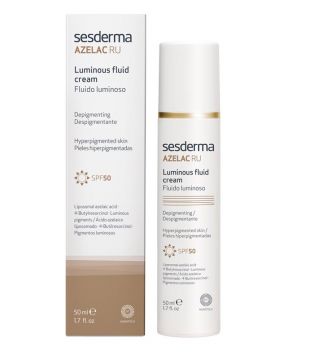 Sesderma - Depigmenting luminous fluid Azelac Ru SPF50 - Hyperpigmented skin