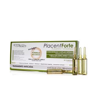 Sesiom World - Anti-hair loss treatment in ampoules with placenta and vitamins PlacentForte