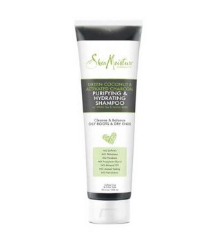 Shea Moisture - Purifying and Moisturizing Shampoo - Green Coconut and Active Charcoal