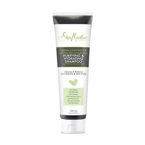 Shea Moisture - Purifying and Moisturizing Shampoo - Green Coconut and Active Charcoal
