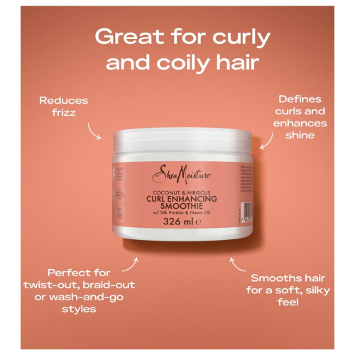 Shea Moisture - Curl Defining Cream Curl Enhancing Smoothie - Coconut & Hibiscus