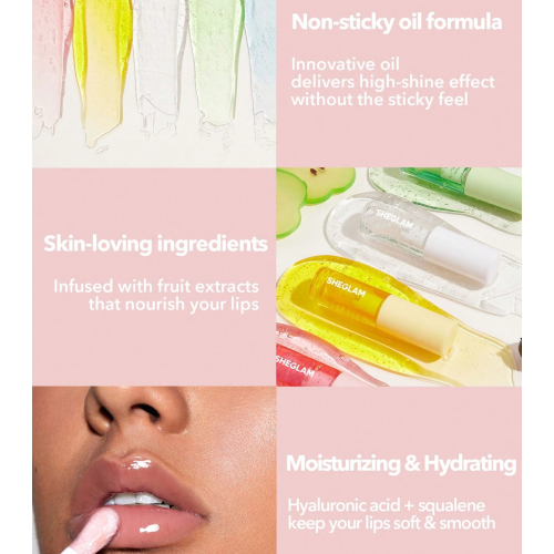 SHEGLAM - Lip Moisturizing Oil Jelly Wow - Berry Involved