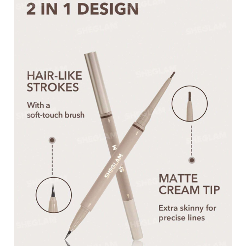 SHEGLAM - 2-in-1 Eyebrow Pencil Brows On Demand - Espresso