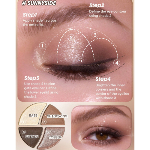 SHEGLAM - Mini eyeshadow palette Daydreamer - Cloudy Sundae