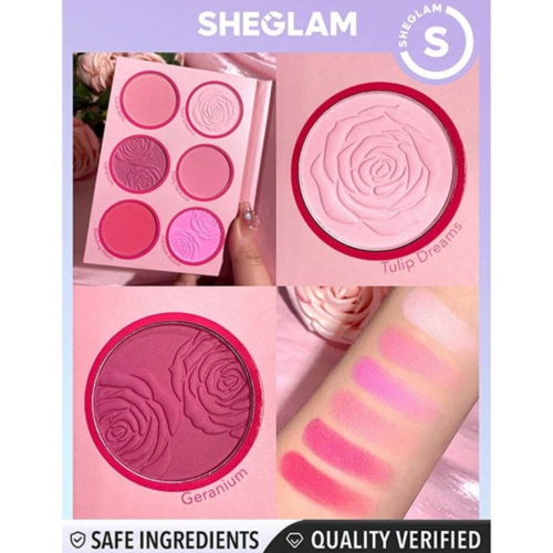 SHEGLAM - Powder Blush Palette Floral Flush - Blushing Bouquet