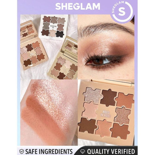 SHEGLAM - Jazy Jigsaw Eyeshadow Palette - Hued in Nude