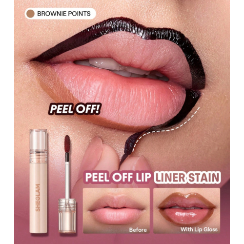 SHEGLAM - Lip tint Peel-off Fall In Line - Brownie Points