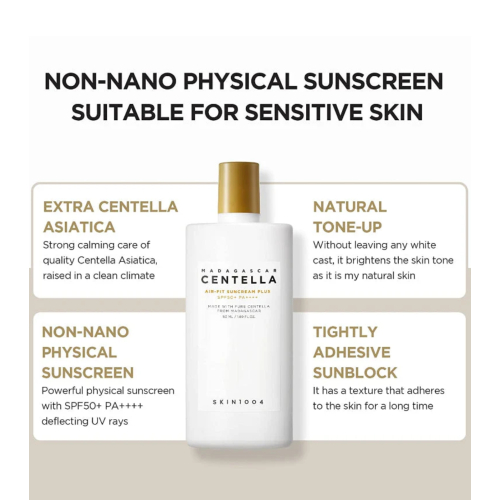 SKIN1004 - Sunscreen with Centella Asiatica from Madagascar SPF50+ PA++++ Air-Fit