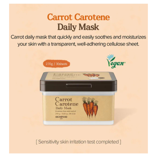 Skinfood - Daily Mask Carrot Carotene - 30 pcs