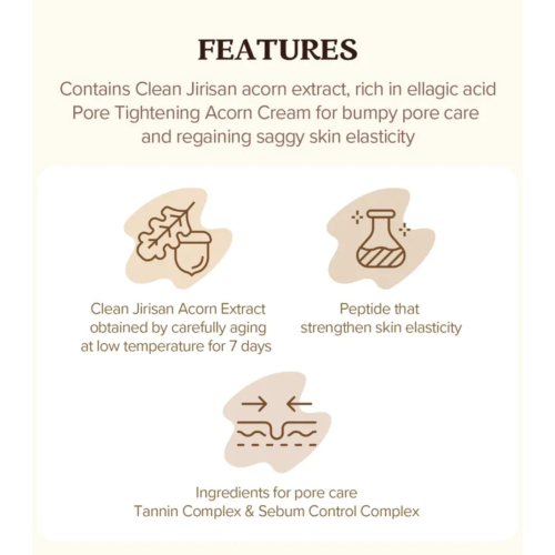 Skinfood - Daily Face Mask Acorn Pore Peptide - 30 uds