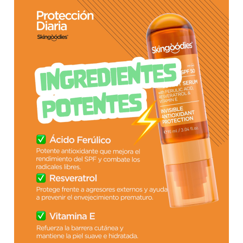 Skingoodies - Facial Mist Serum with SPF50 - Daily Shield