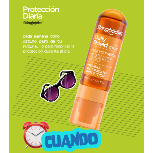 Skingoodies - Facial Mist Serum with SPF50 - Daily Shield