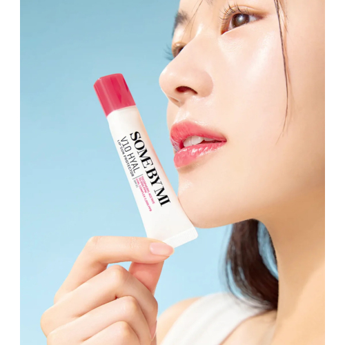 Some by mi - Sunscreen Lip Balm V10 HYAL SPF15 - Rosy