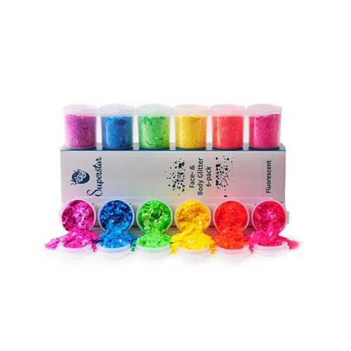 Superstar - Glitter for face and body Chunky Mix - Fluorescent