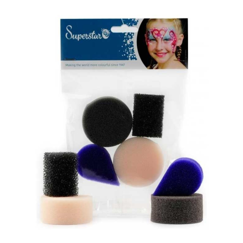 Superstar - Pack of 4 sponges for Aquacolor - Mix