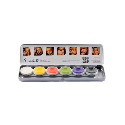 Superstar - Palette of 6 basic aqua colors for face and body Halloween