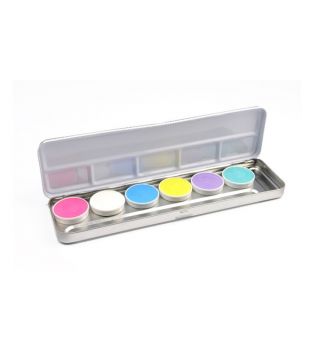 Superstar - Palette of 6 pastel Aquacolors for face and body