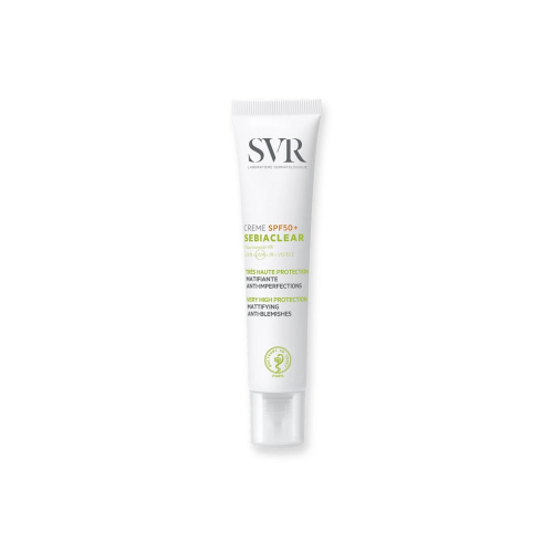 SVR - *Sebiaclear* - Mattifying and anti-blemish facial sun cream SPF50+ - Sensitive, combination to oily, acne-prone skin