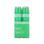 SVR - *Spirial* - Pack of 2 vegetable deodorants in anti-humidity spray 24 hours