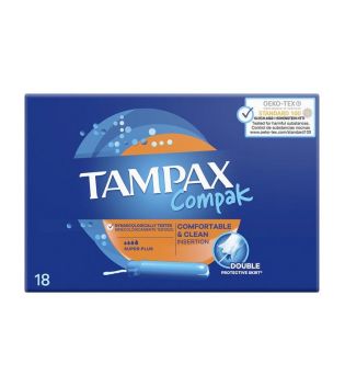 Tampax - Tampons super plus Pearl Compak - 18 units
