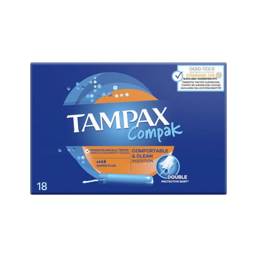 Tampax - Tampons super plus Pearl Compak - 18 units