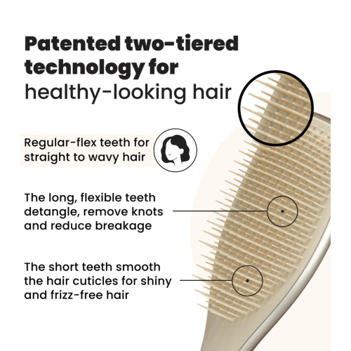 Tangle Teezer - Detangling Brush with Handle The Ultimate Detangler Chrome - Champagne Gold
