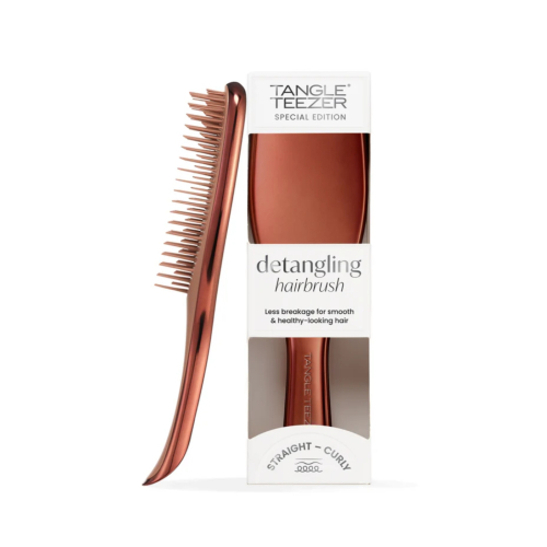 Tangle Teezer - Detangling Brush with Handle The Ultimate Detangler Chrome - Chocolate Bronze