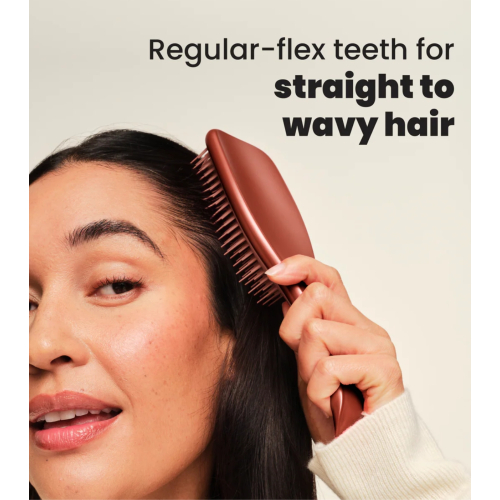 Tangle Teezer - Detangling Brush with Handle The Ultimate Detangler Chrome - Chocolate Bronze