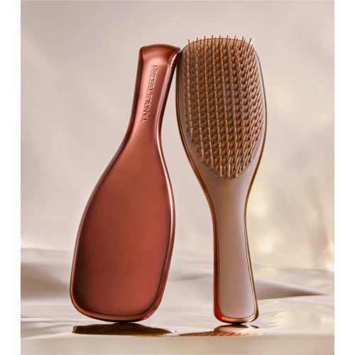 Tangle Teezer - Detangling Brush with Handle The Ultimate Detangler Chrome - Chocolate Bronze