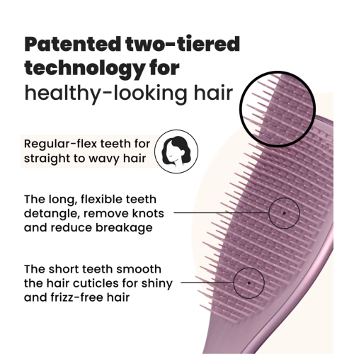 Tangle Teezer - Detangling Brush with Handle The Ultimate Detangler Chrome - Mauve Copper