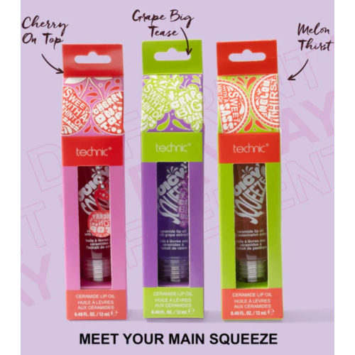Technic Cosmetics - Keychain Lip Oil Juicy Squeeze Ceramide - Cherry On Top