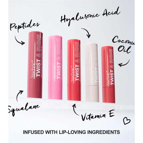 Technic Cosmetics - Tinted Solid Lip Oil Twist & Shine - Pinky Nude