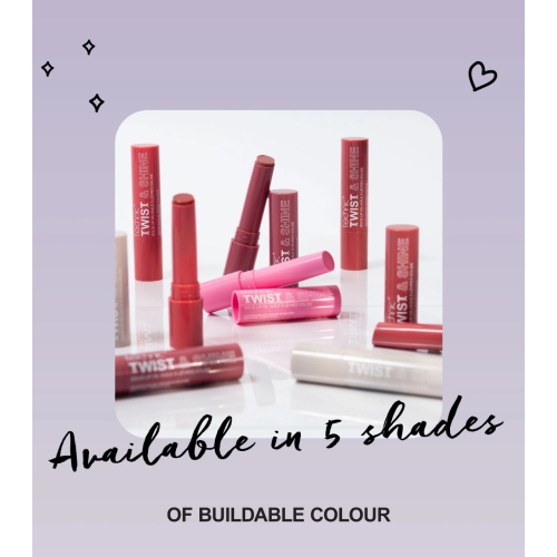 Technic Cosmetics - Tinted Solid Lip Oil Twist & Shine - Strawberry Kiss